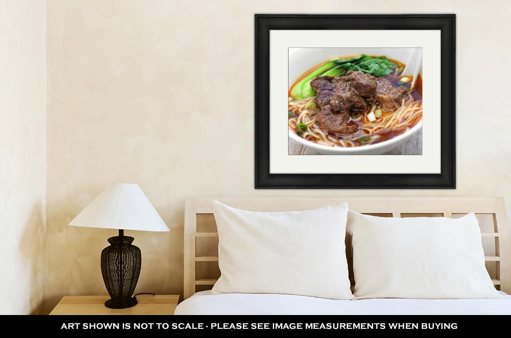 Framed Print, Taiwanese Beef Noodle Soup - ultrawallart.com