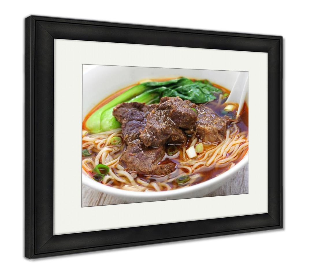 Framed Print, Taiwanese Beef Noodle Soup - ultrawallart.com