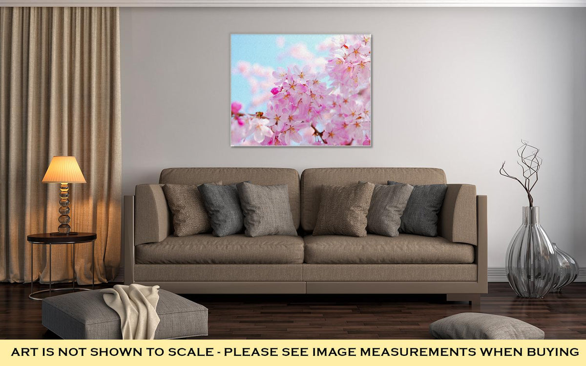 Gallery Wrapped Canvas, Japanese Cherry Blossoms - ultrawallart.com