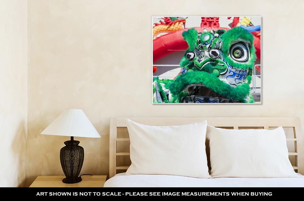 Gallery Wrapped Canvas, Chinese Lion - ultrawallart.com
