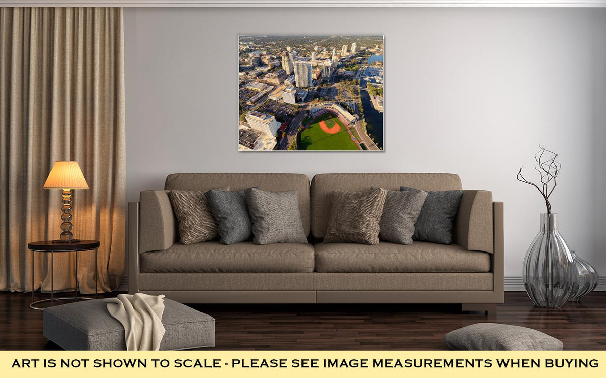 Gallery Wrapped Canvas, Aerial View Of St Petersburg Florida - ultrawallart.com