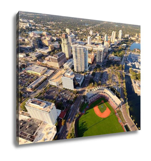 Gallery Wrapped Canvas, Aerial View Of St Petersburg Florida - ultrawallart.com