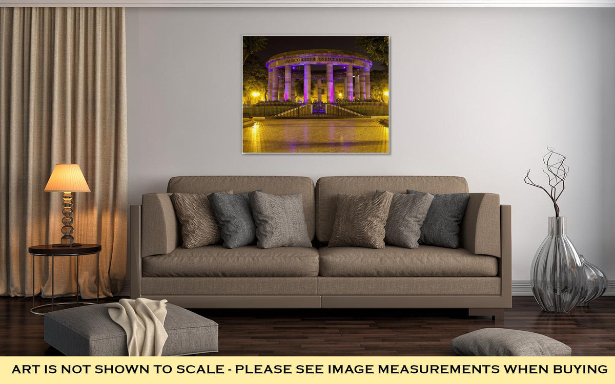 Gallery Wrapped Canvas, Rotonda In Guadalajara - ultrawallart.com