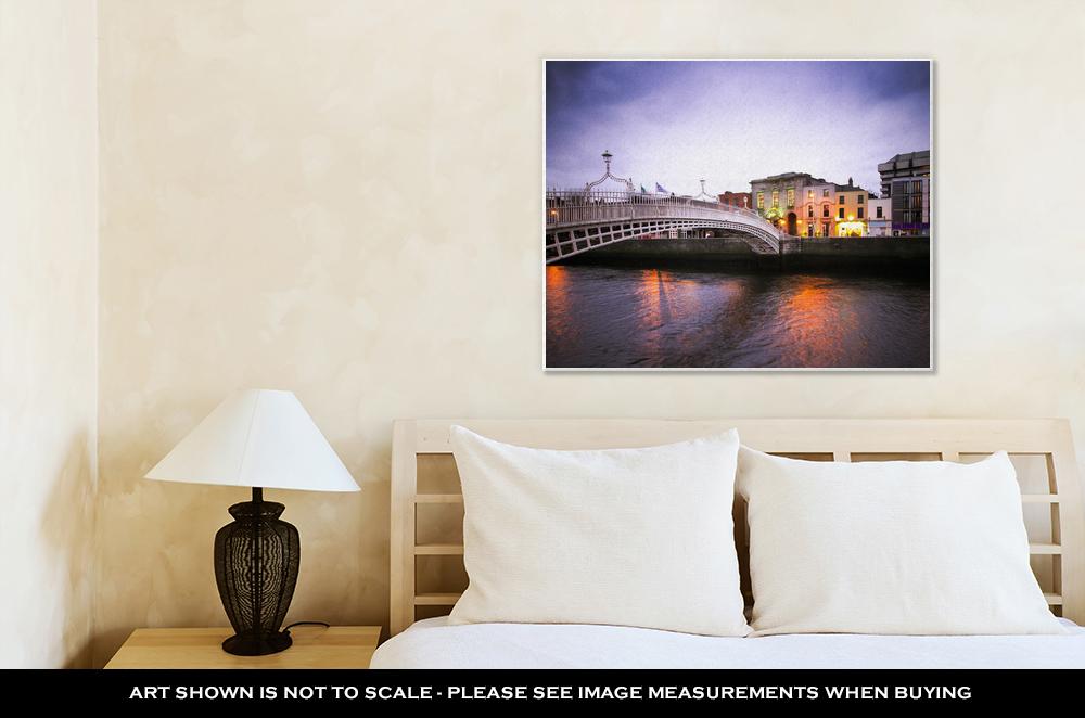 Gallery Wrapped Canvas, Hapenny Bridge Dublin - ultrawallart.com