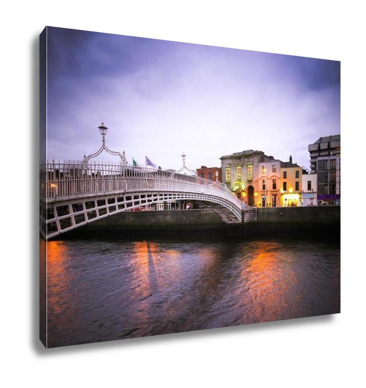 Gallery Wrapped Canvas, Hapenny Bridge Dublin - ultrawallart.com