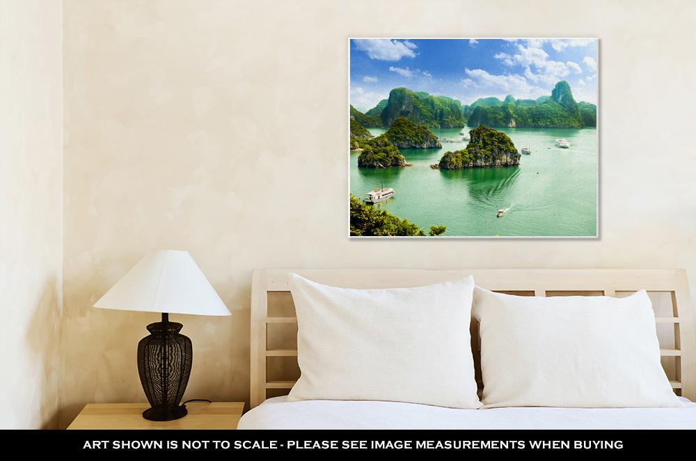 Gallery Wrapped Canvas, Ha Long Bay In Vietnam - ultrawallart.com