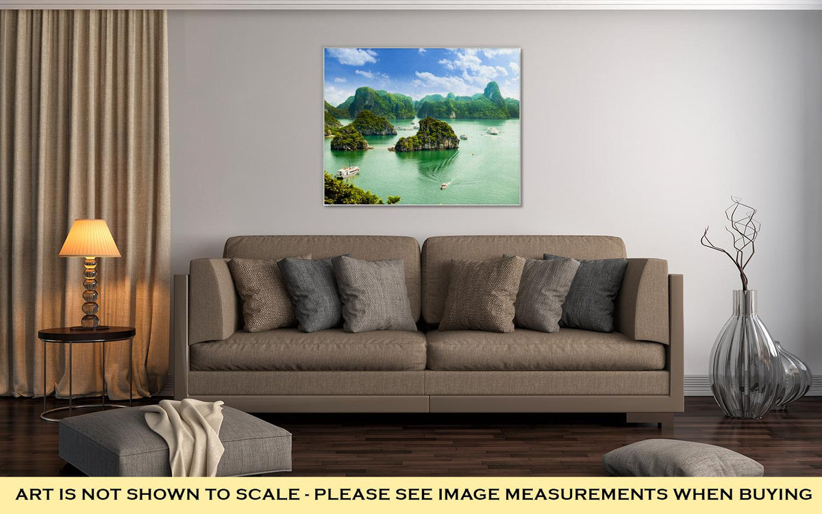 Gallery Wrapped Canvas, Ha Long Bay In Vietnam - ultrawallart.com