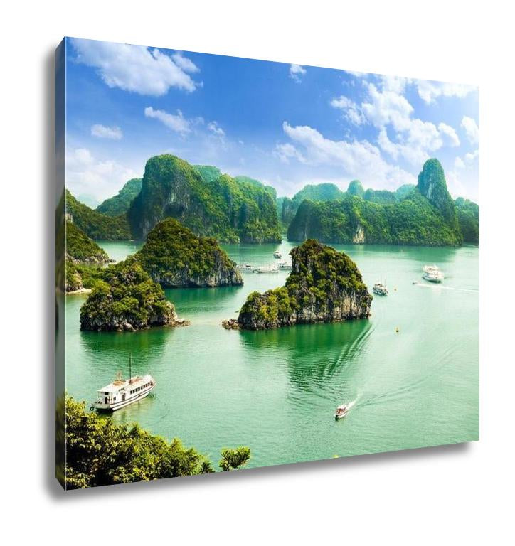 Gallery Wrapped Canvas, Ha Long Bay In Vietnam - ultrawallart.com