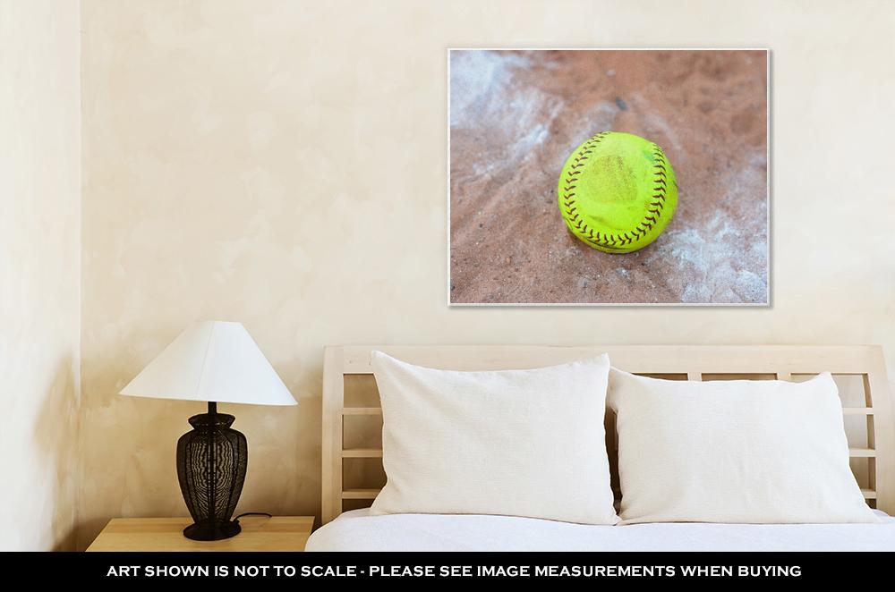Gallery Wrapped Canvas, Softball Is A Variant Of Baseball Played With A Larger Ball On A Smaller Field - ultrawallart.com