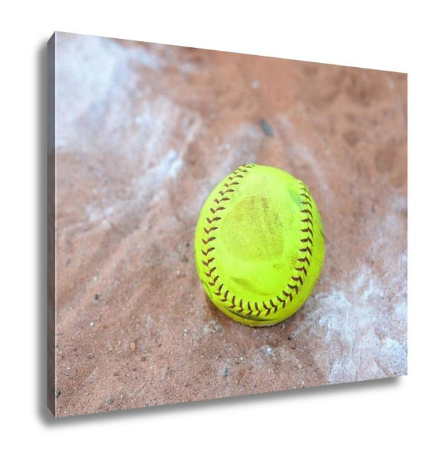 Gallery Wrapped Canvas, Softball Is A Variant Of Baseball Played With A Larger Ball On A Smaller Field - ultrawallart.com