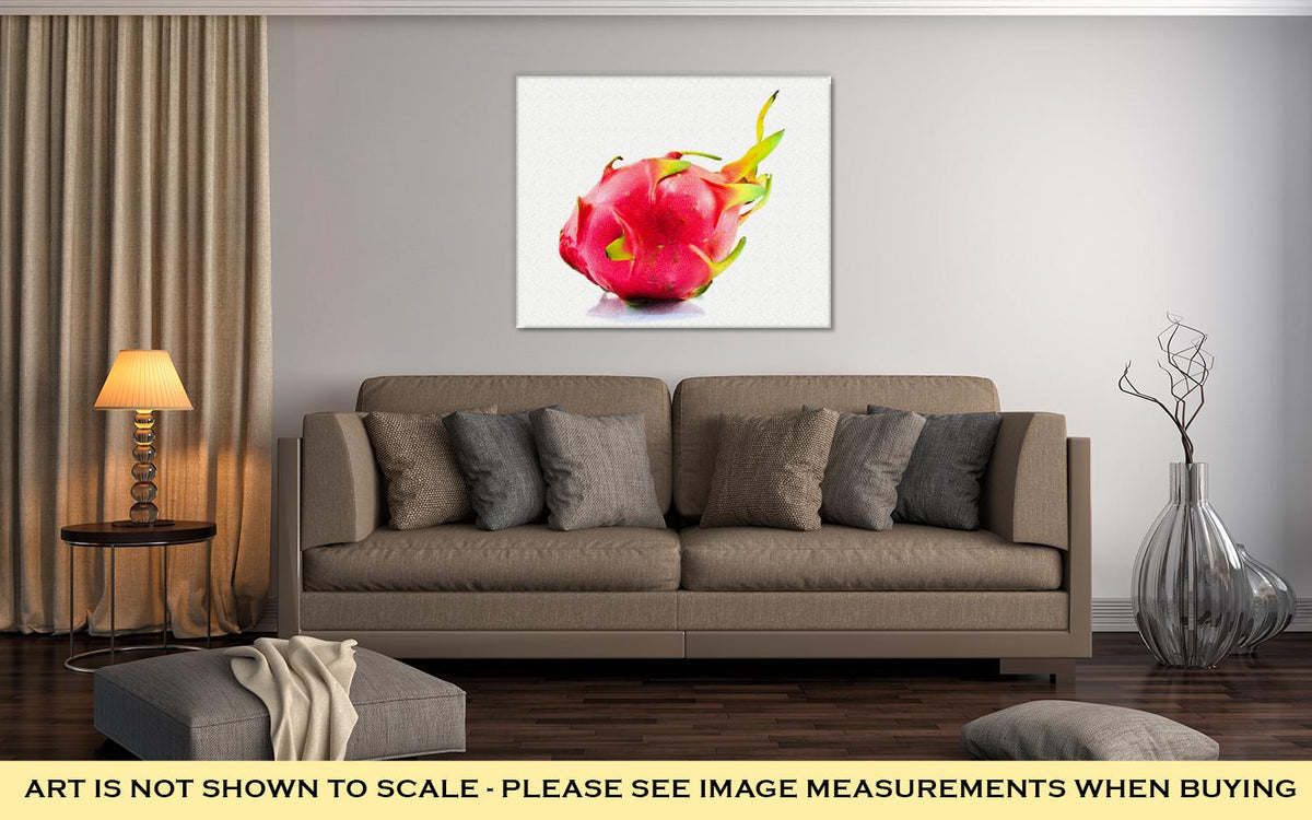 Gallery Wrapped Canvas, Many Dragon Fruit These Are Cactaceae Type Same Cactus Hylocereanae Their - ultrawallart.com