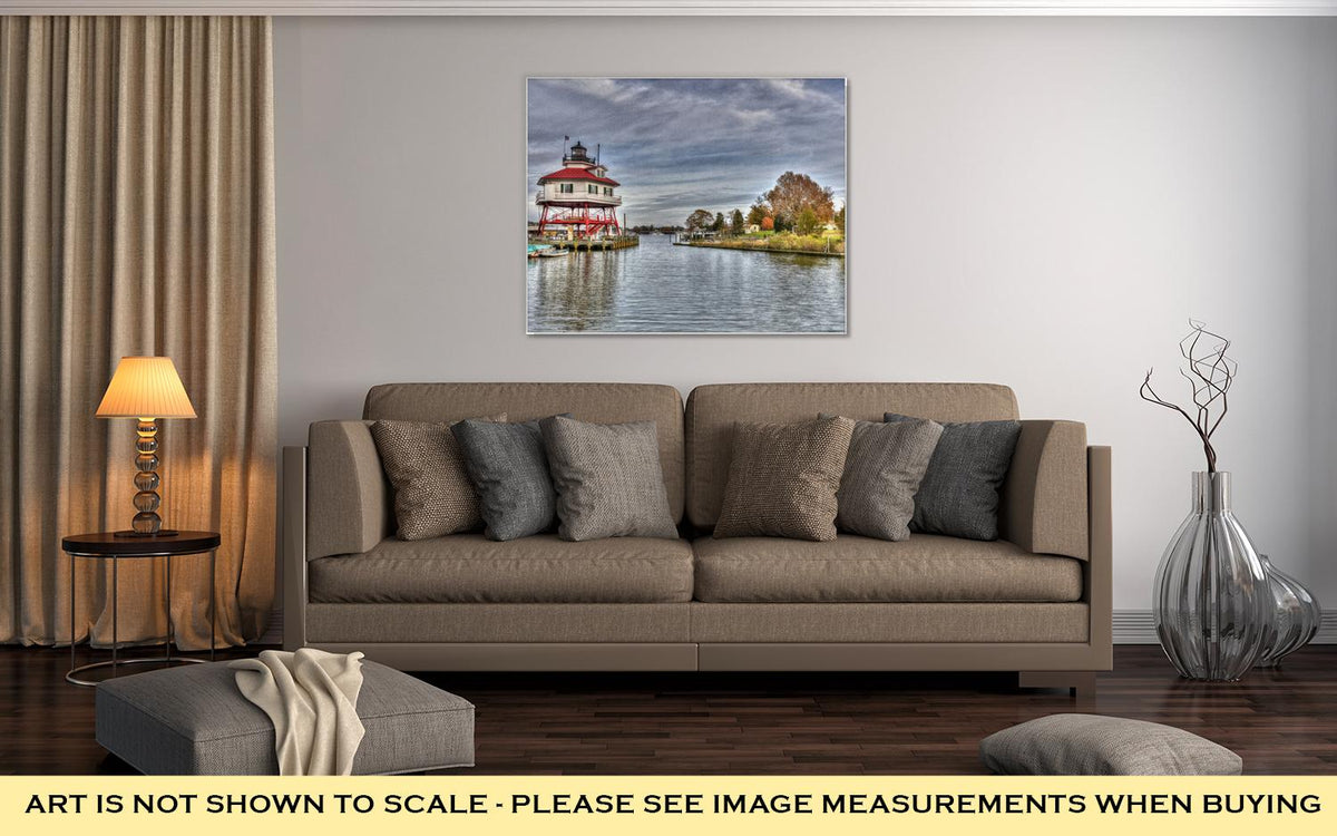 Gallery Wrapped Canvas, Drum Point Lighthouse In Maryland - ultrawallart.com