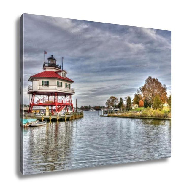 Gallery Wrapped Canvas, Drum Point Lighthouse In Maryland - ultrawallart.com