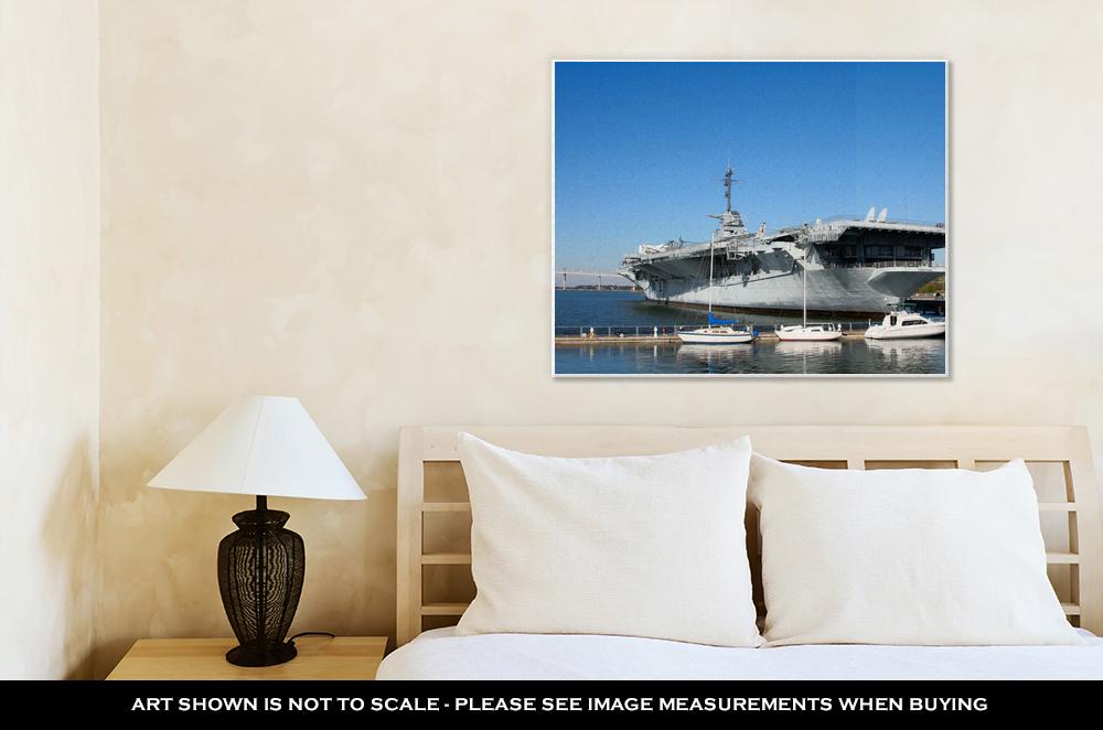 Gallery Wrapped Canvas, Uss Yorktown Aircraft Carrier - ultrawallart.com