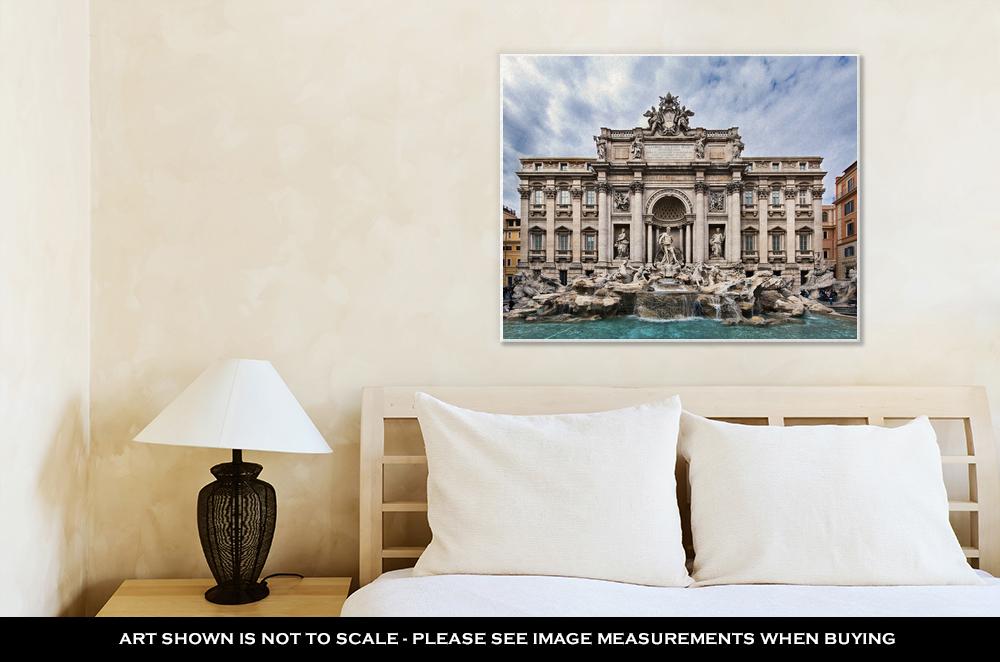Gallery Wrapped Canvas, Trevi Fountain - ultrawallart.com