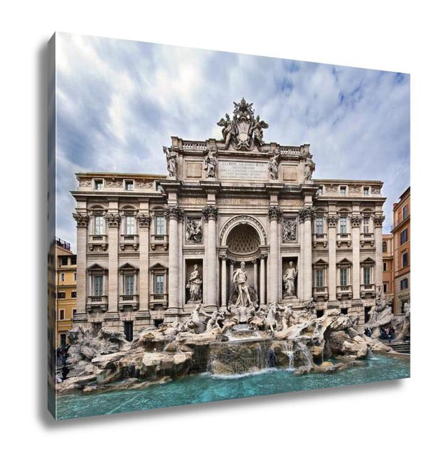 Gallery Wrapped Canvas, Trevi Fountain - ultrawallart.com
