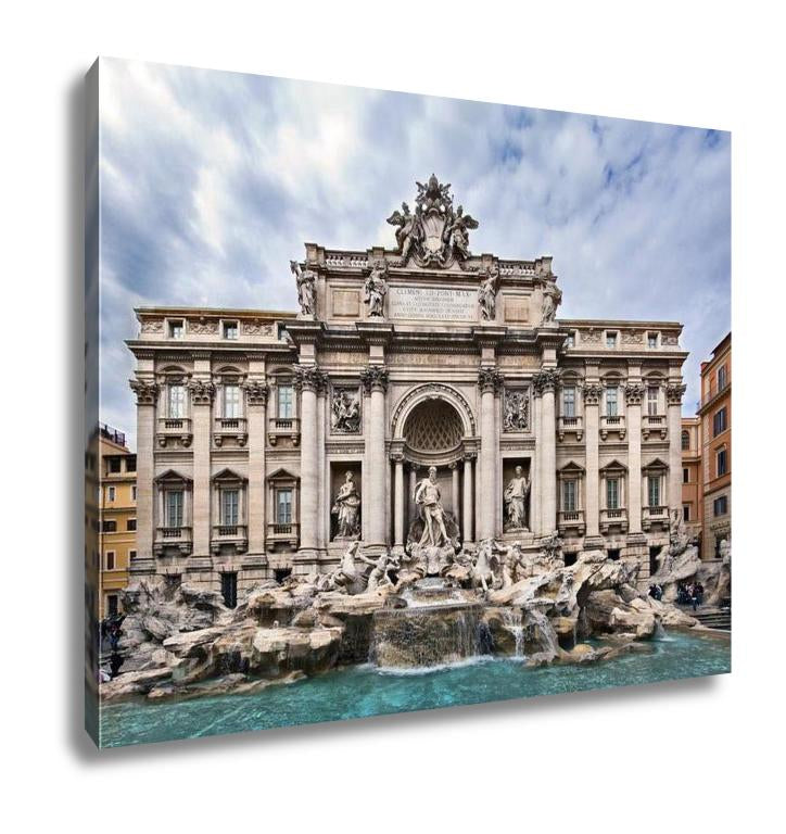 Gallery Wrapped Canvas, Trevi Fountain - ultrawallart.com
