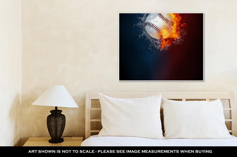 Gallery Wrapped Canvas, Baseball Sports Tournament Modern Poster Template - ultrawallart.com
