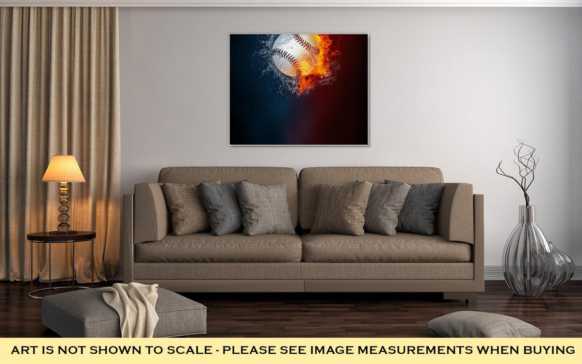 Gallery Wrapped Canvas, Baseball Sports Tournament Modern Poster Template - ultrawallart.com