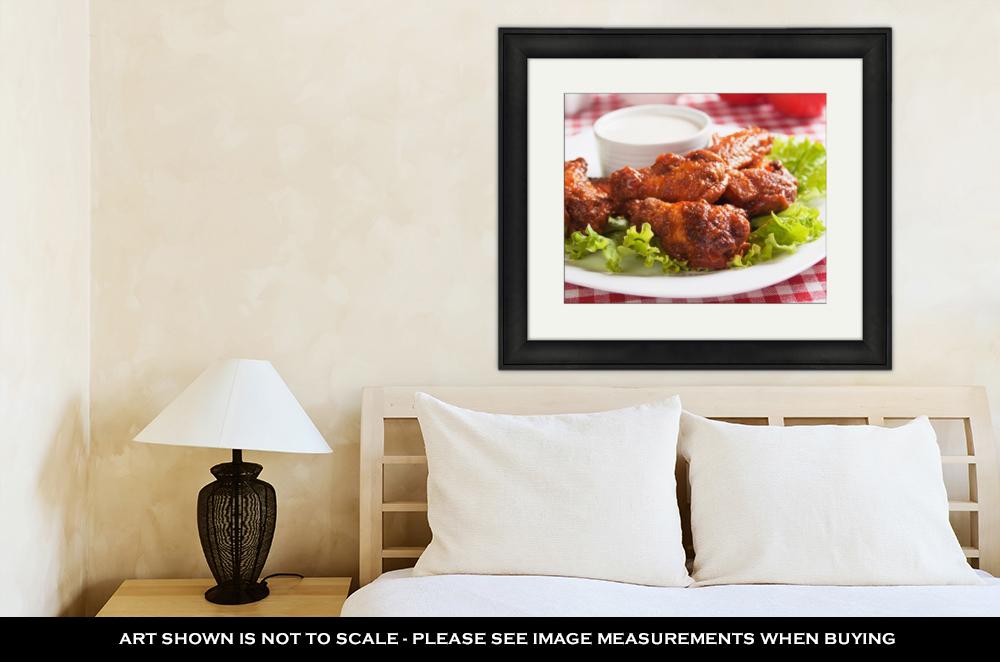 Framed Print, Buffalo Style Chicken Wings - ultrawallart.com