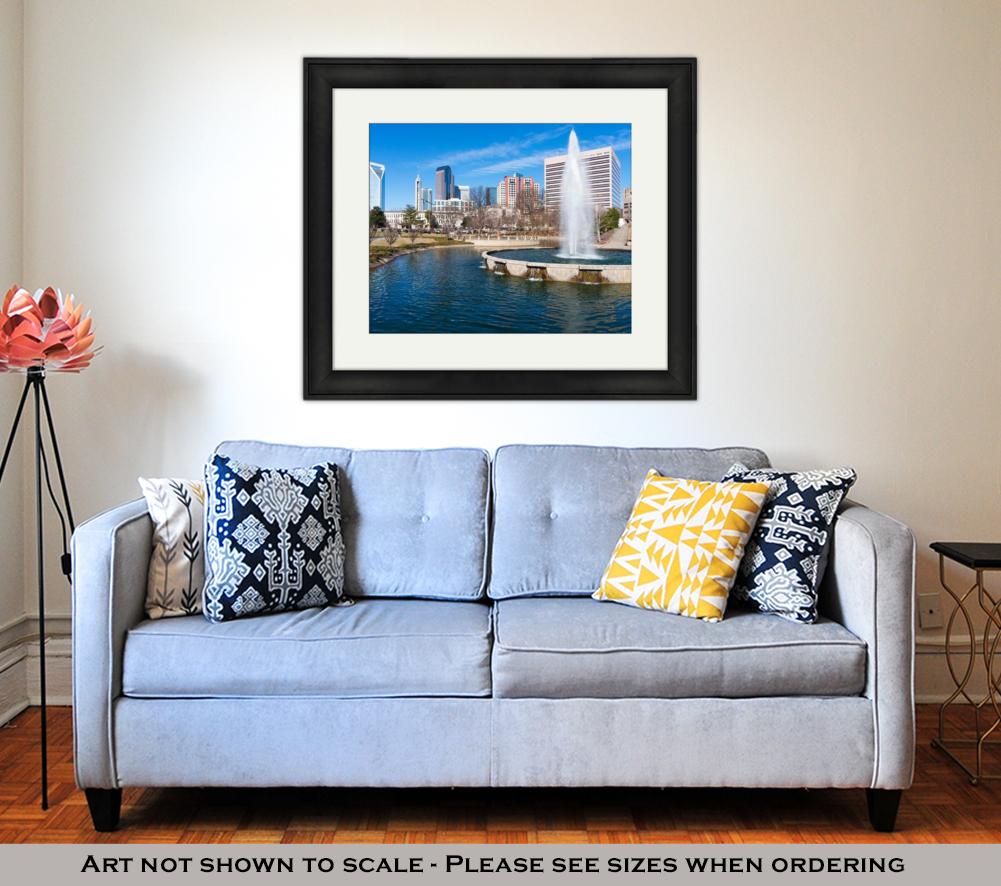 Framed Print, Charlotte Nc - ultrawallart.com
