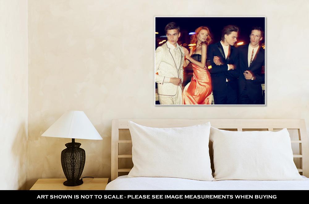 Gallery Wrapped Canvas, Casino Night Anna And The Boys - ultrawallart.com