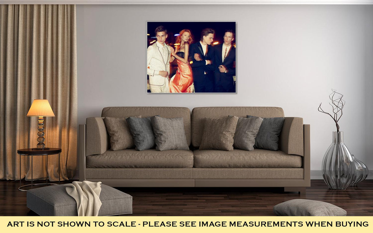 Gallery Wrapped Canvas, Casino Night Anna And The Boys - ultrawallart.com