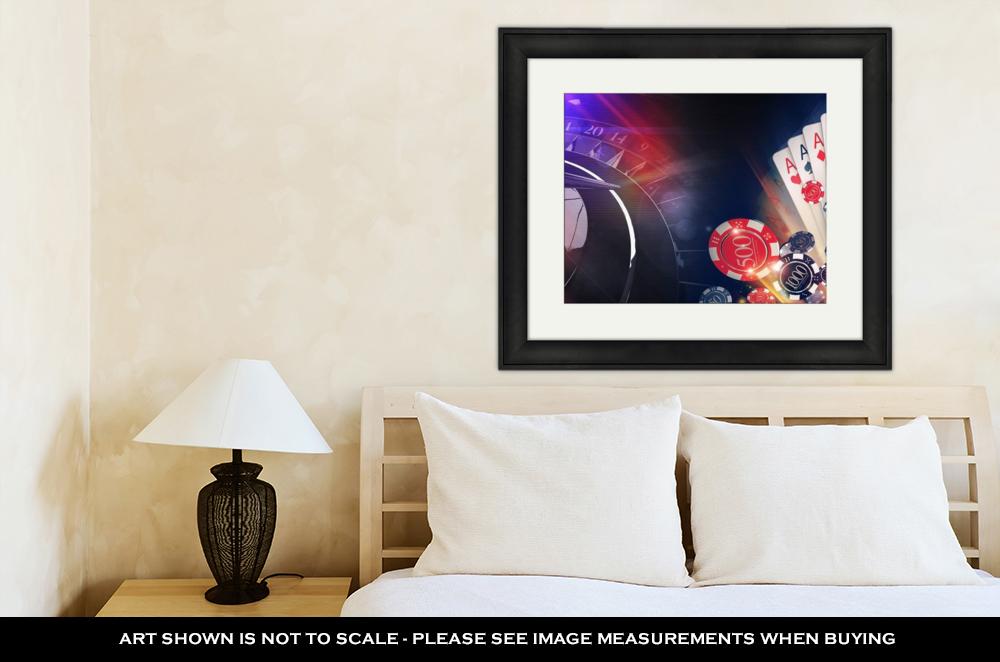 Framed Print, Conceptual Casino Illustration - ultrawallart.com
