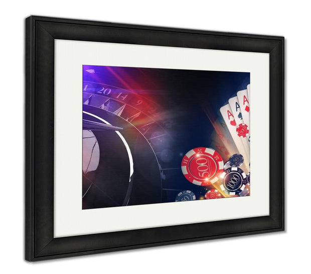 Framed Print, Conceptual Casino Illustration - ultrawallart.com