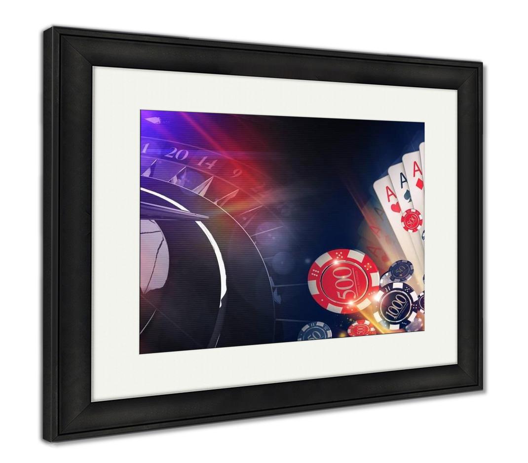 Framed Print, Conceptual Casino Illustration - ultrawallart.com