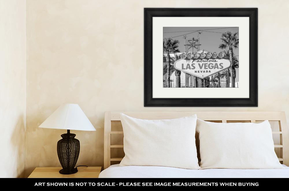 Framed Print, Welcome To Fabulous Las Vegas Sign - ultrawallart.com
