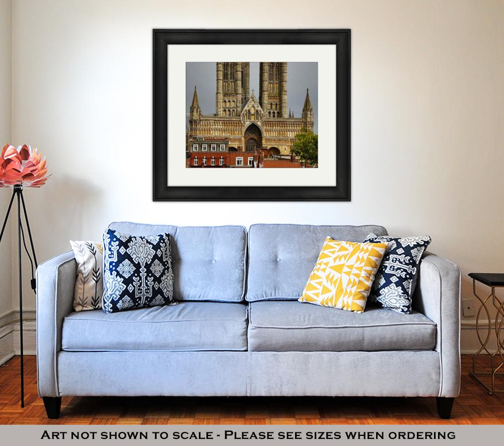 Framed Print, Lincoln Cathedral Lincoln Lincolnshire England - ultrawallart.com