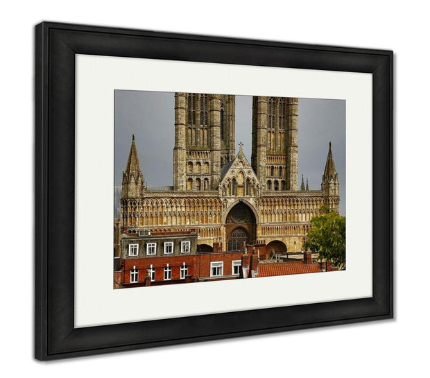 Framed Print, Lincoln Cathedral Lincoln Lincolnshire England - ultrawallart.com