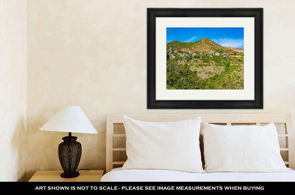Framed Print, Jerome Arizona Cityscape - ultrawallart.com