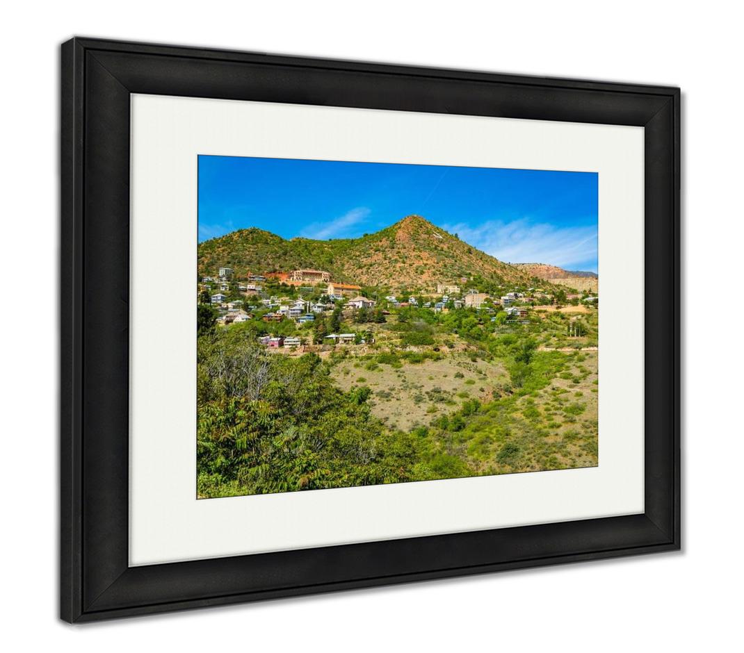 Framed Print, Jerome Arizona Cityscape - ultrawallart.com