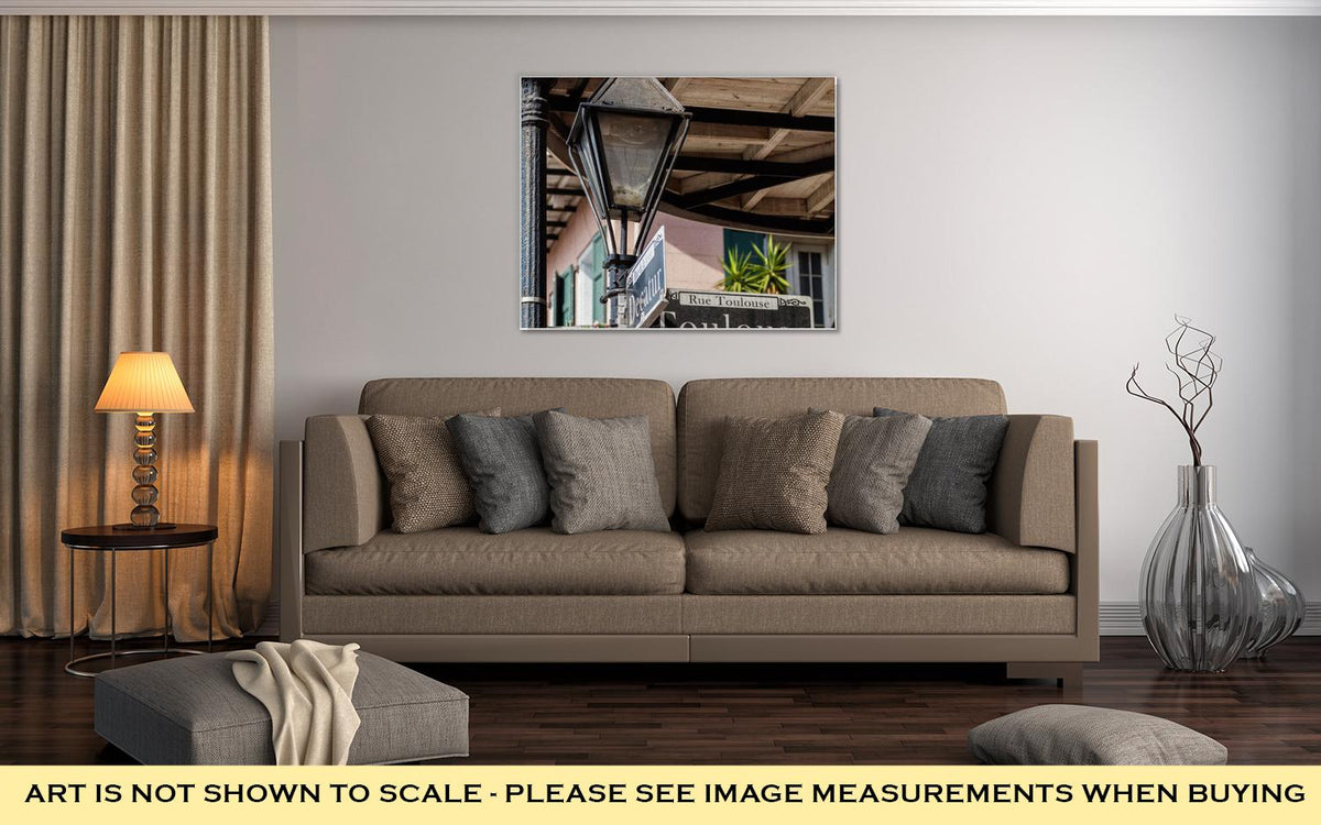 Gallery Wrapped Canvas, French Quarter Cityscape - ultrawallart.com