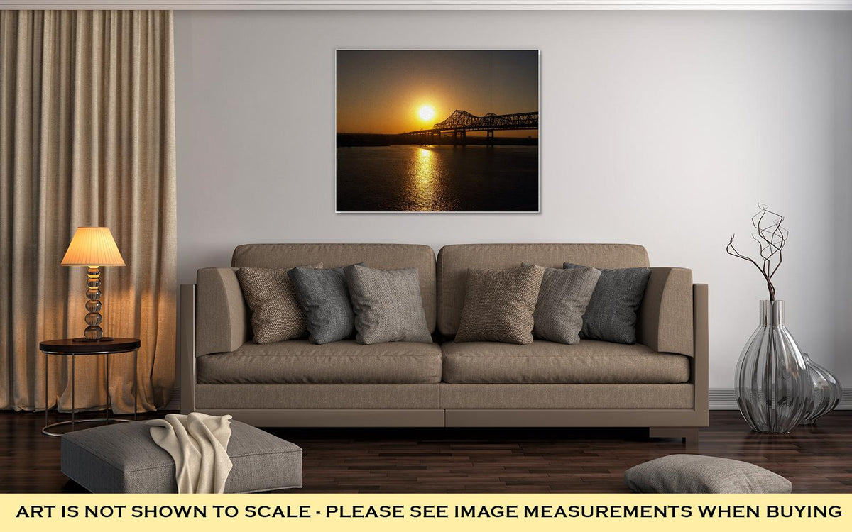 Gallery Wrapped Canvas, New Orleans Sunrise - ultrawallart.com