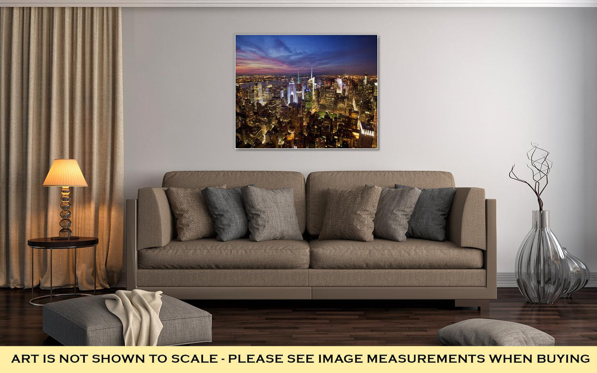 Gallery Wrapped Canvas, New York Skyline - ultrawallart.com