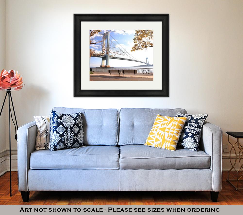 Framed Print, Bicycle In The Autumn Park - ultrawallart.com