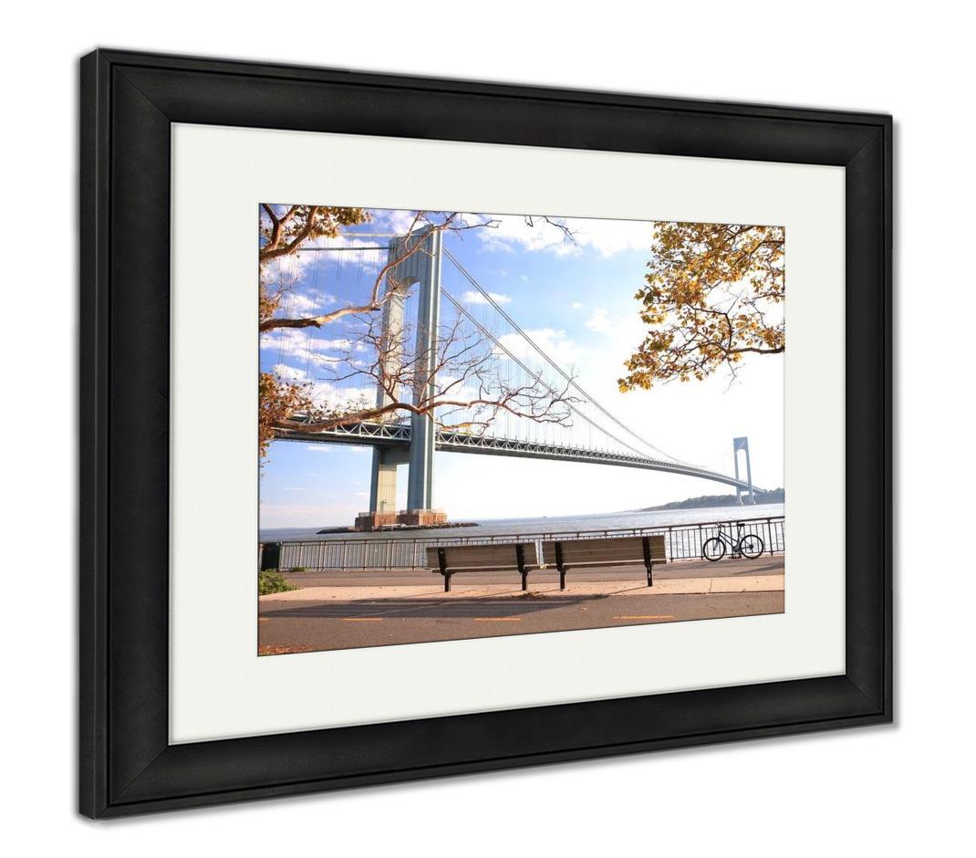 Framed Print, Bicycle In The Autumn Park - ultrawallart.com