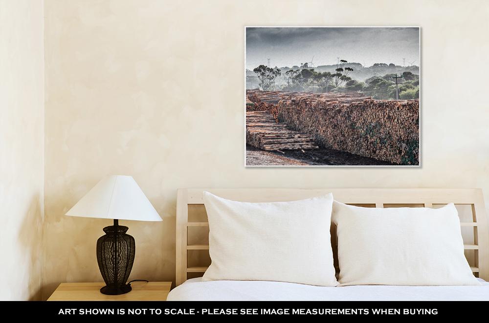Gallery Wrapped Canvas, Lumber Yard In Portland Town Victoria Australia - ultrawallart.com
