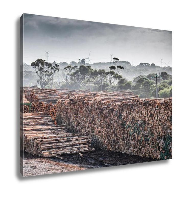 Gallery Wrapped Canvas, Lumber Yard In Portland Town Victoria Australia - ultrawallart.com