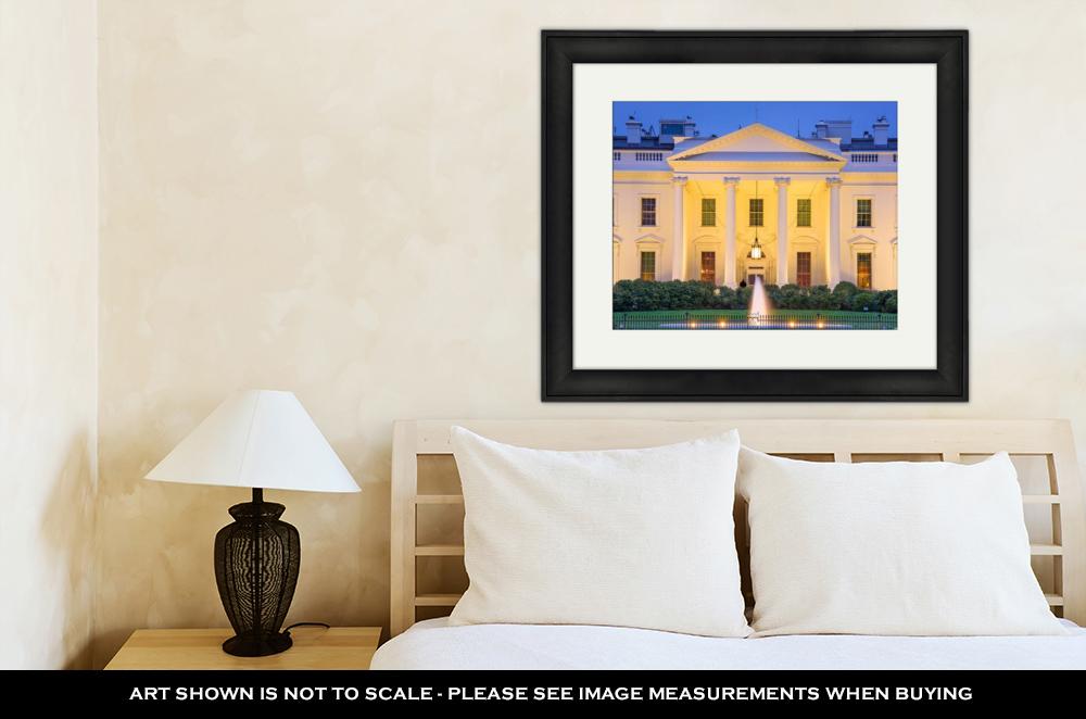 Framed Print, Washington Dc At The White House - ultrawallart.com